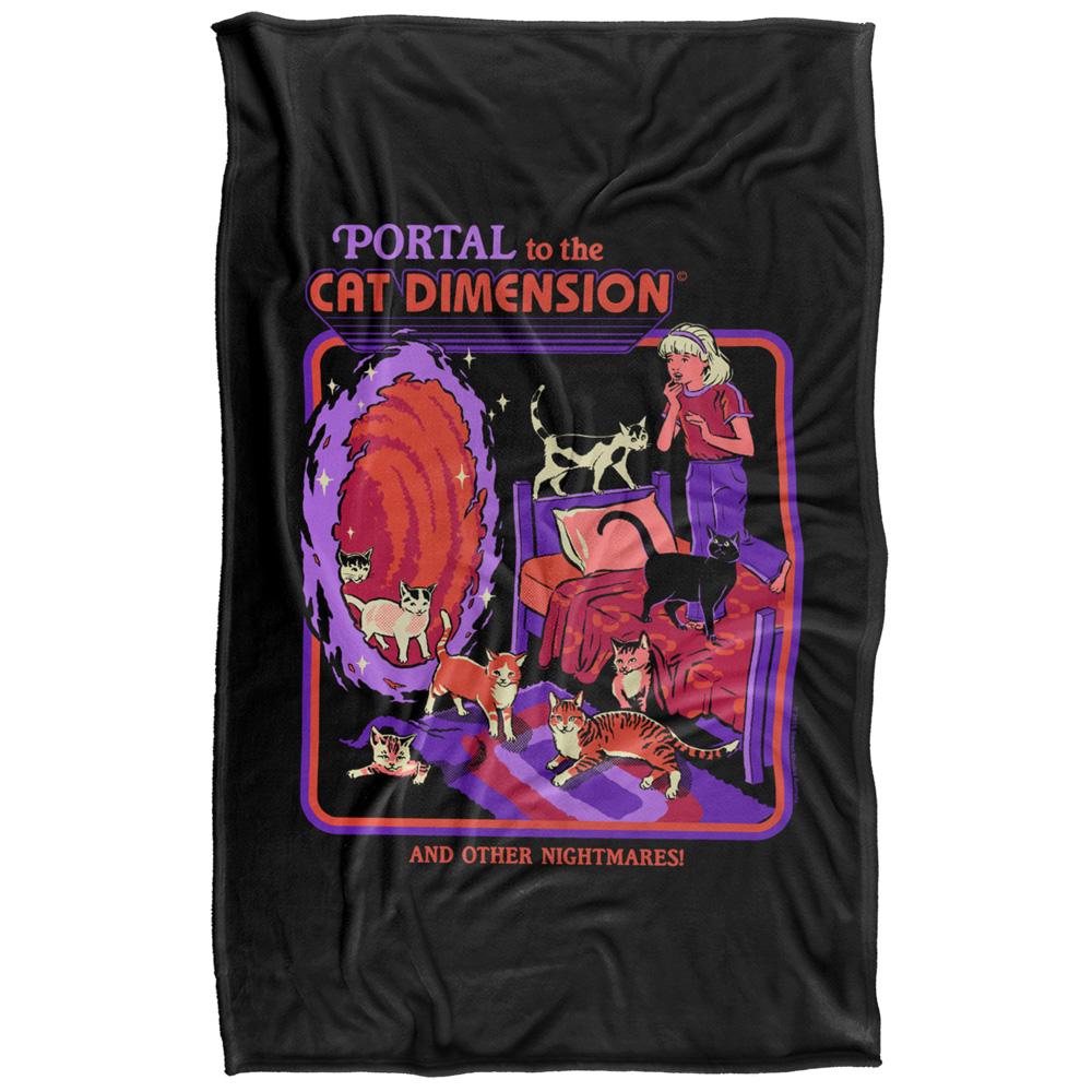 Multicoloured - Front - Steven Rhodes Cat Dimension Soft Touch Blanket