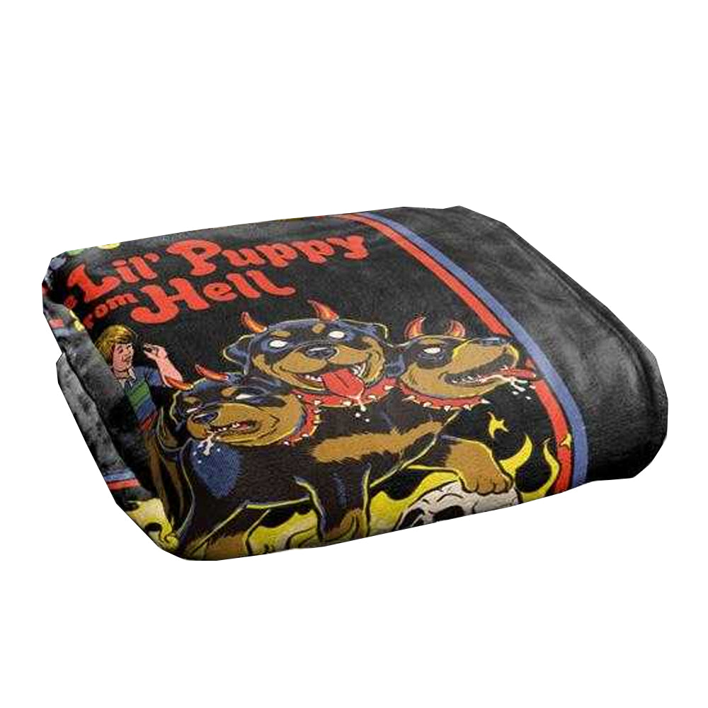 Multicoloured - Side - Steven Rhodes Cerberus Puppy Soft Touch Blanket
