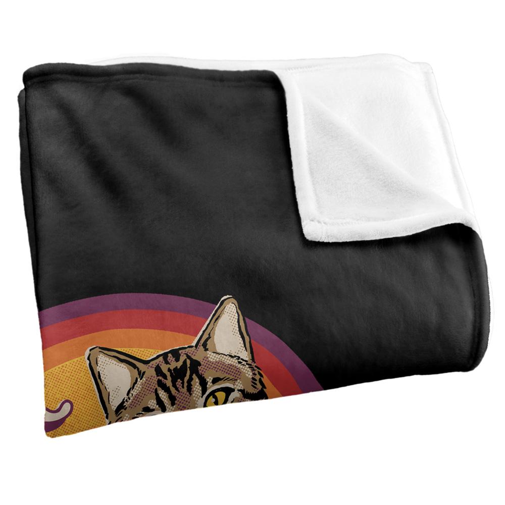 Multicoloured - Back - Steven Rhodes Talk To Your Cat Soft Touch Blanket