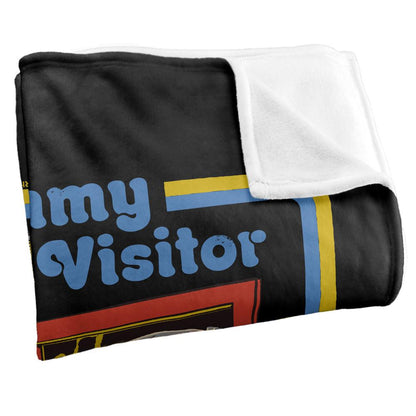 Black-Multicoloured - Back - Steven Rhodes Timmy Has A Visitor Soft Touch Blanket