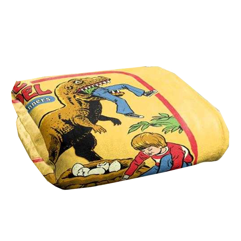Yellow-Multicoloured - Side - Steven Rhodes Time Travel Soft Touch Blanket