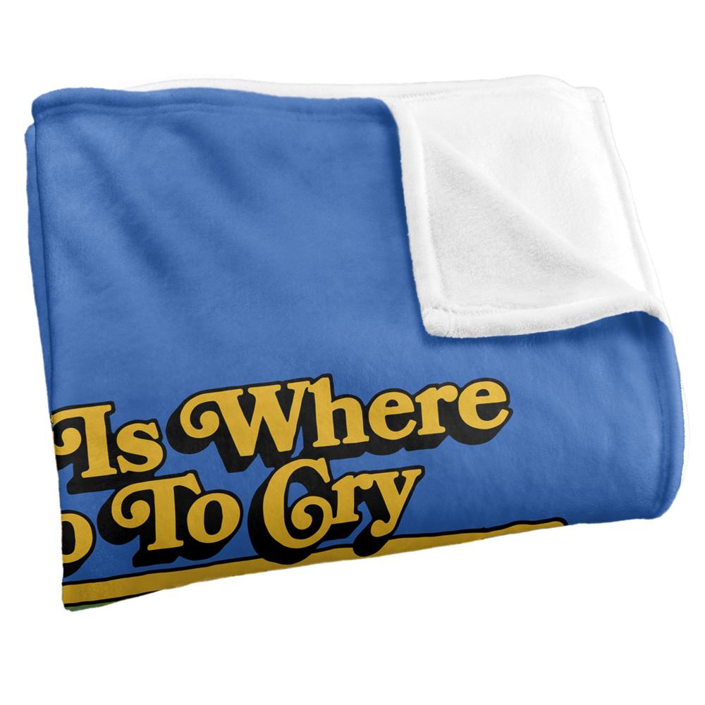 Blue-Multicoloured - Back - Steven Rhodes This Is Where I Go To Cry Soft Touch Blanket
