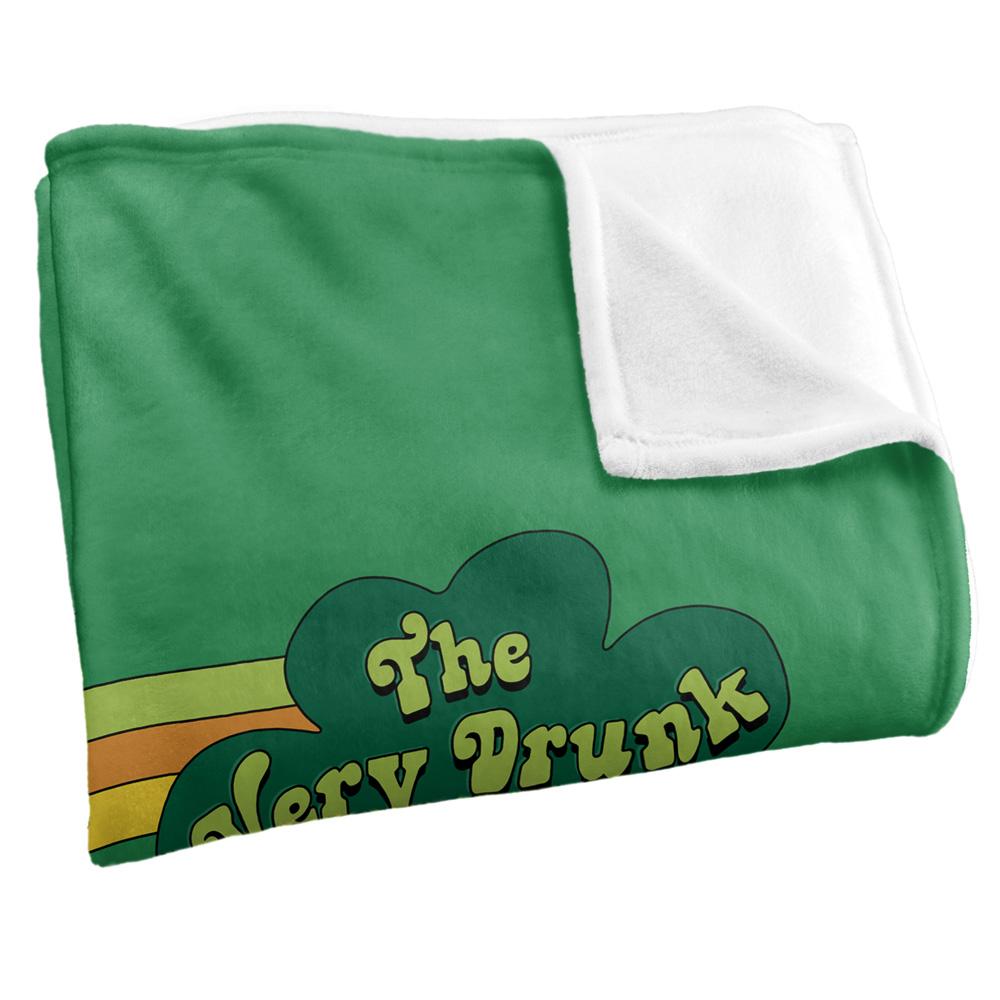 Green-Multicoloured - Back - Steven Rhodes The Very Drunk Leprechaun Soft Touch Blanket