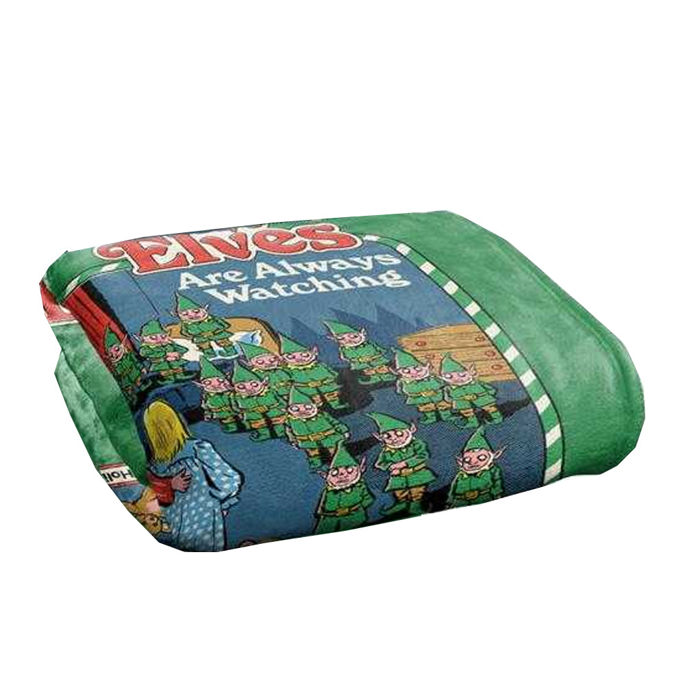 Multicoloured - Back - Steven Rhodes The Elves Are Always Watching Soft Touch Blanket