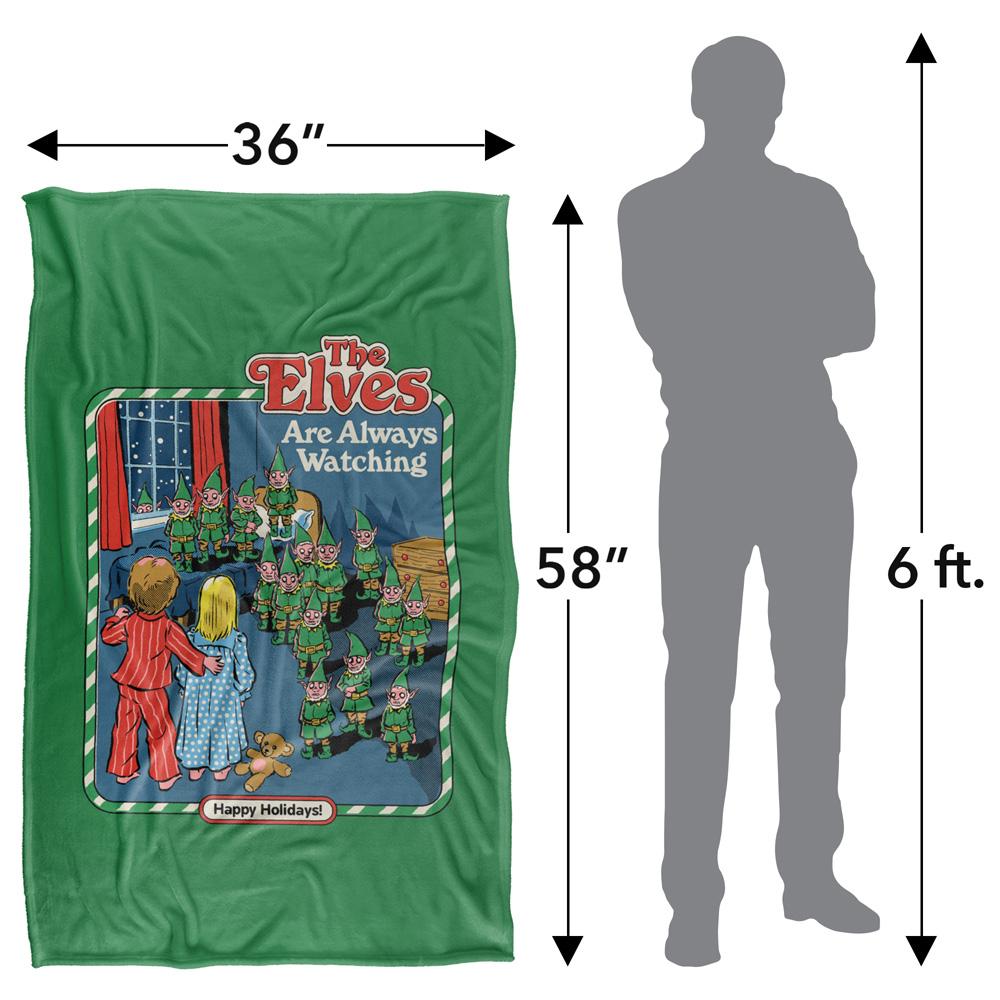 Multicoloured - Lifestyle - Steven Rhodes The Elves Are Always Watching Soft Touch Blanket