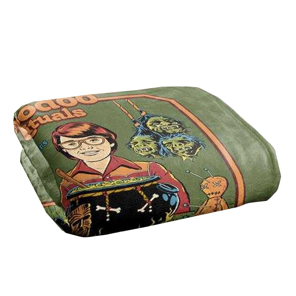 Green-Multicoloured - Back - Steven Rhodes Voodoo Rituals Soft Touch Blanket
