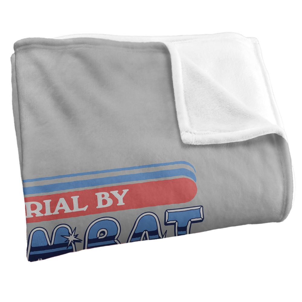 Grey-Multicoloured - Side - Steven Rhodes Trial By Combat Soft Touch Blanket