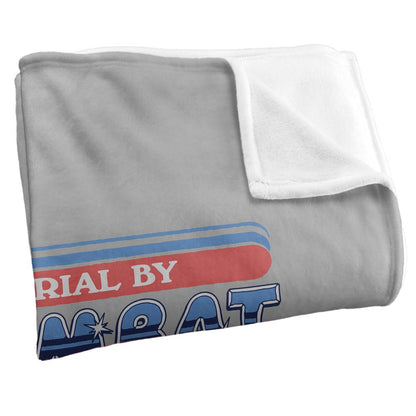 Grey-Multicoloured - Side - Steven Rhodes Trial By Combat Soft Touch Blanket