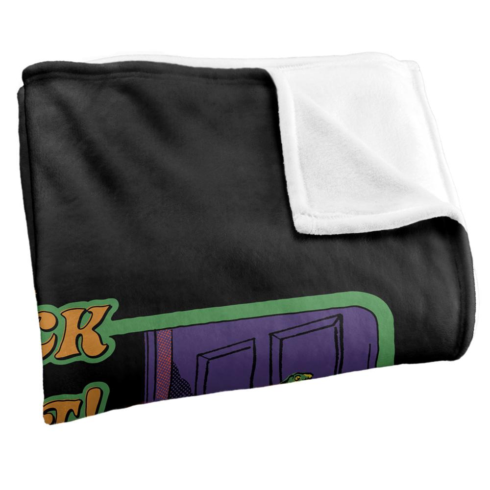 Black-Multicoloured - Side - Steven Rhodes Trick Or Treat Soft Touch Blanket