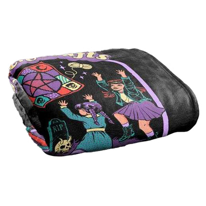 Black-Multicoloured - Back - Steven Rhodes Witch Crafts Soft Touch Blanket