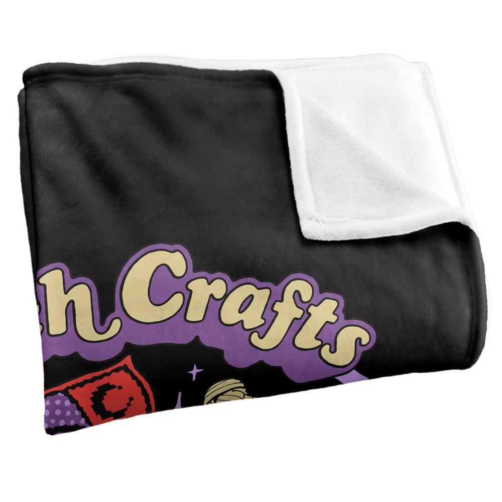 Black-Multicoloured - Side - Steven Rhodes Witch Crafts Soft Touch Blanket