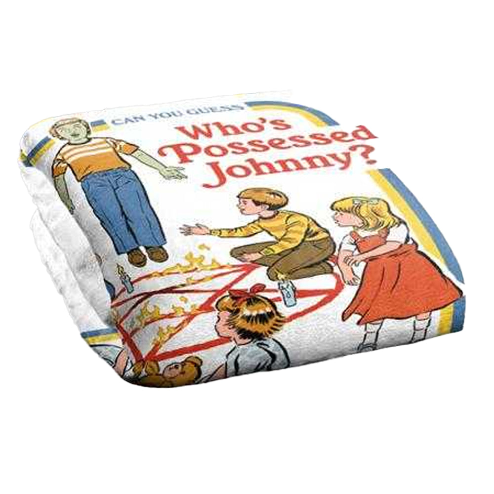 White-Multicoloured - Back - Steven Rhodes Who´s Possessed Johnny Soft Touch Blanket