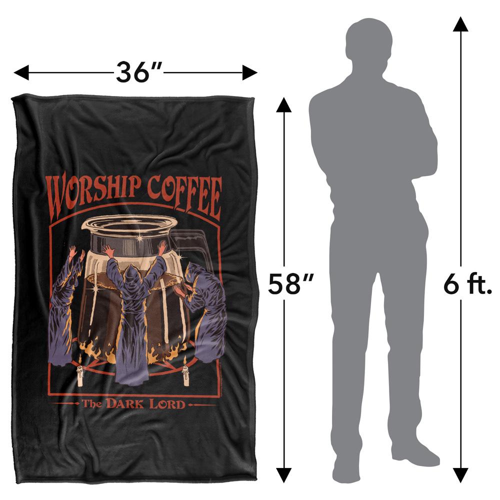 Black-Multicoloured - Lifestyle - Steven Rhodes Worship Coffee Soft Touch Blanket