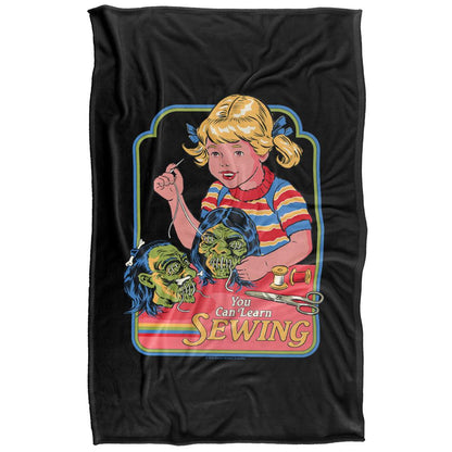Black-Multicoloured - Back - Steven Rhodes You Can Learn Sewing Soft Touch Blanket
