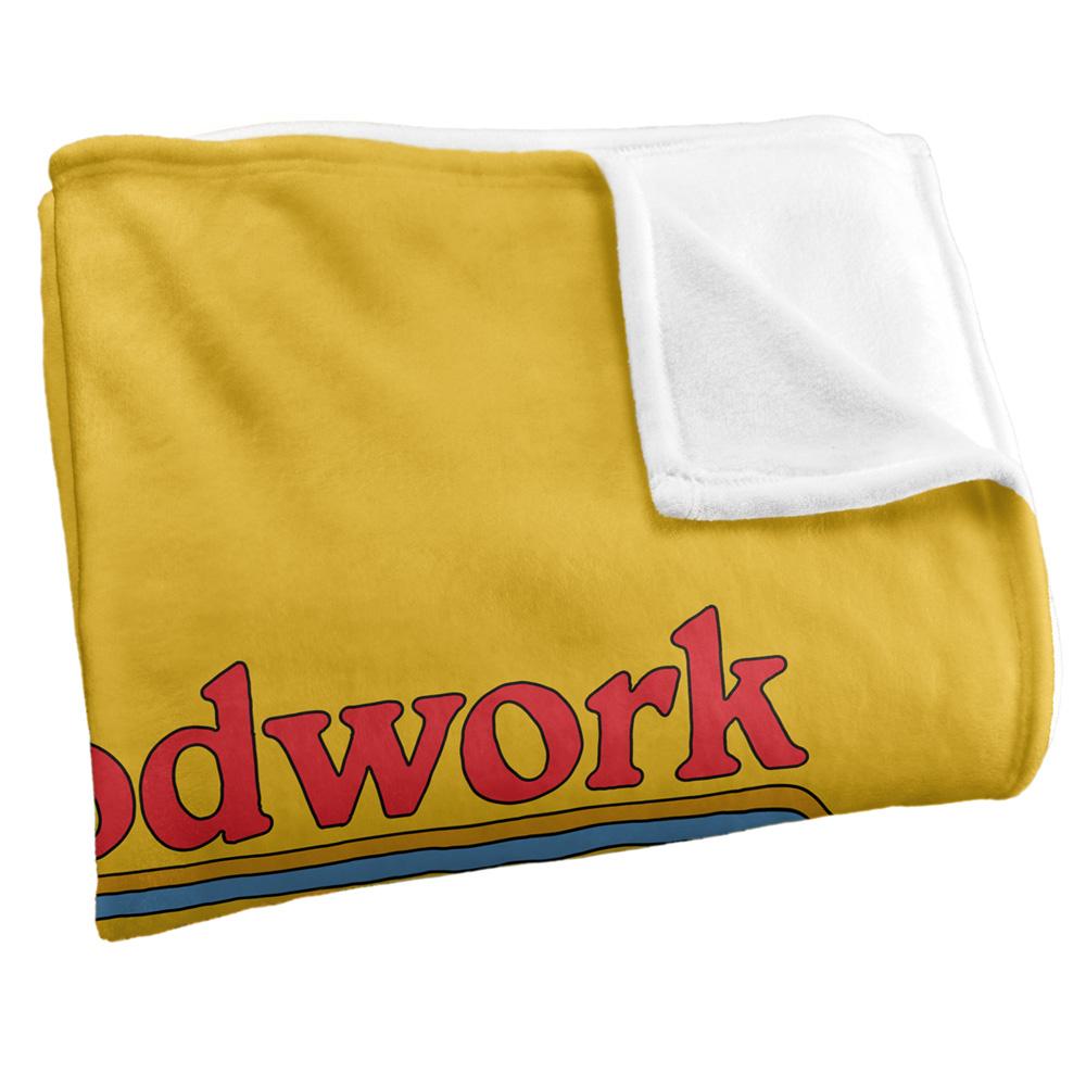 Yellow-Multicoloured - Side - Steven Rhodes Woodwork For Kids Soft Touch Blanket