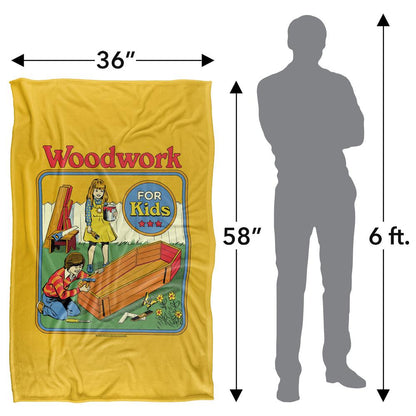 Yellow-Multicoloured - Lifestyle - Steven Rhodes Woodwork For Kids Soft Touch Blanket