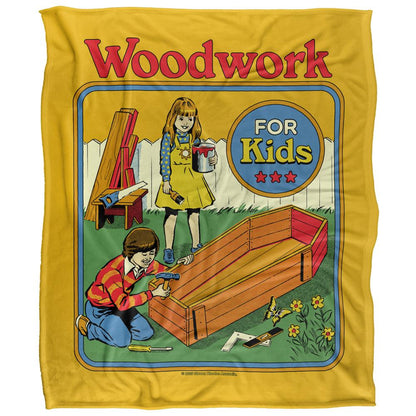 Yellow-Multicoloured - Front - Steven Rhodes Woodwork For Kids Soft Touch Blanket