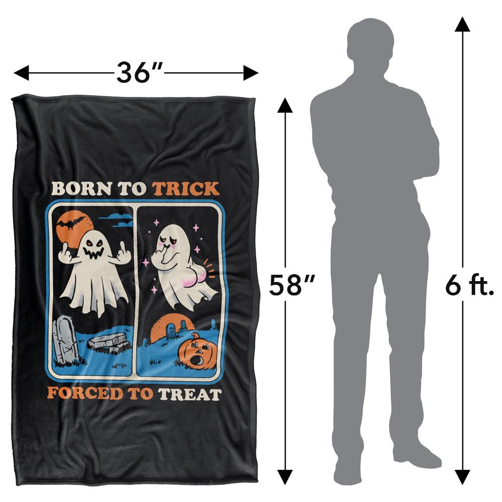Black-Multicoloured - Lifestyle - Steven Rhodes Born To Trick Soft Touch Blanket