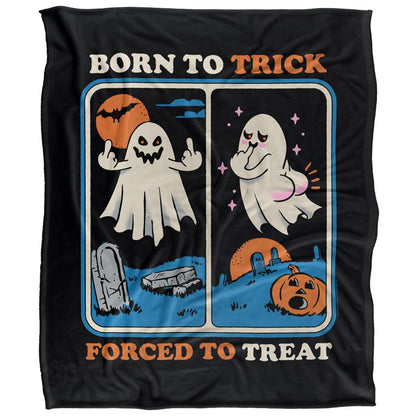 Black-Multicoloured - Front - Steven Rhodes Born To Trick Soft Touch Blanket