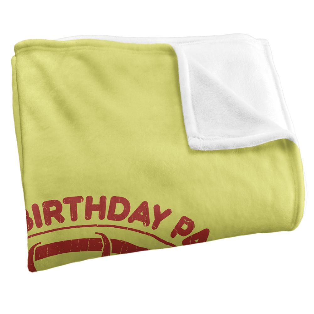 Yellow-Multicoloured - Side - Steven Rhodes Birthday In Hell Soft Touch Blanket