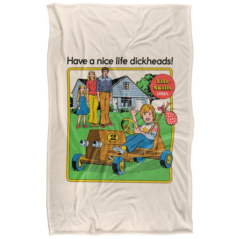 Multicoloured - Back - Steven Rhodes Have A Nice Life Dickheads Soft Touch Blanket