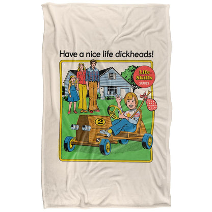 Multicoloured - Back - Steven Rhodes Have A Nice Life Dickheads Soft Touch Blanket