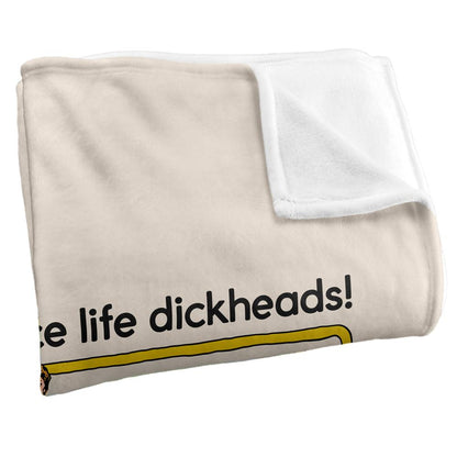 Multicoloured - Side - Steven Rhodes Have A Nice Life Dickheads Soft Touch Blanket