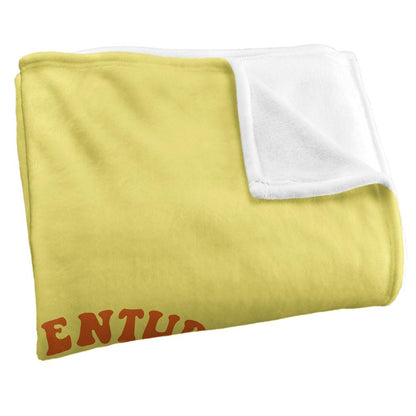 Yellow-Multicoloured - Side - Steven Rhodes Magic Mushroom Soft Touch Blanket