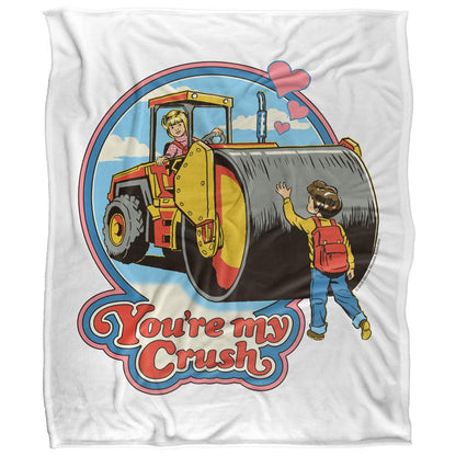 White-Multicoloured - Front - Steven Rhodes You´re My Crush Soft Touch Blanket