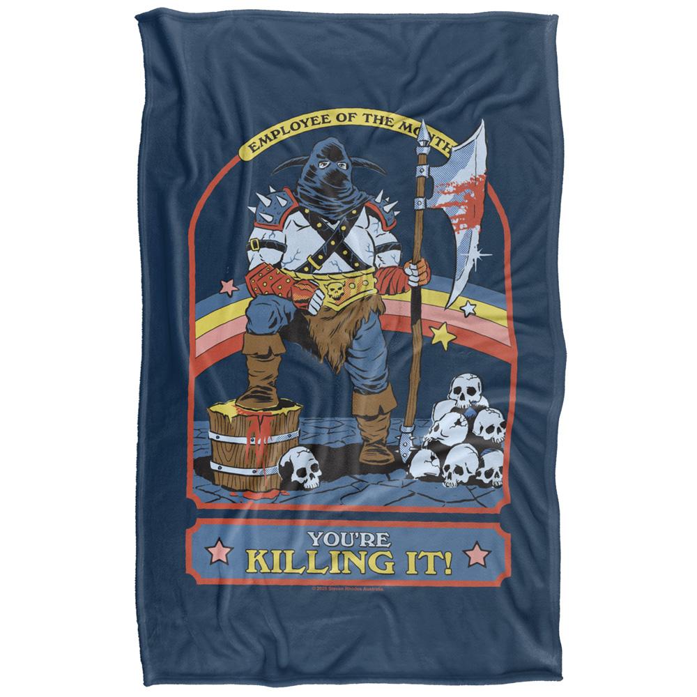 Navy-Multicoloured - Back - Steven Rhodes You´re Killing It Soft Touch Blanket