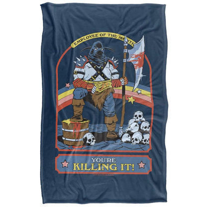 Navy-Multicoloured - Back - Steven Rhodes You´re Killing It Soft Touch Blanket
