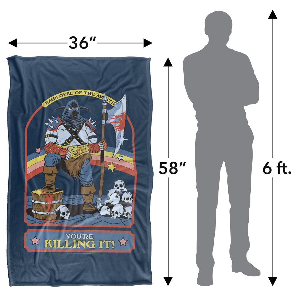 Navy-Multicoloured - Lifestyle - Steven Rhodes You´re Killing It Soft Touch Blanket