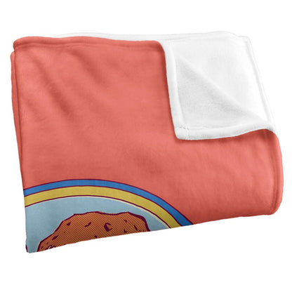 Pink-Multicoloured - Side - Steven Rhodes You Rock My World Soft Touch Blanket