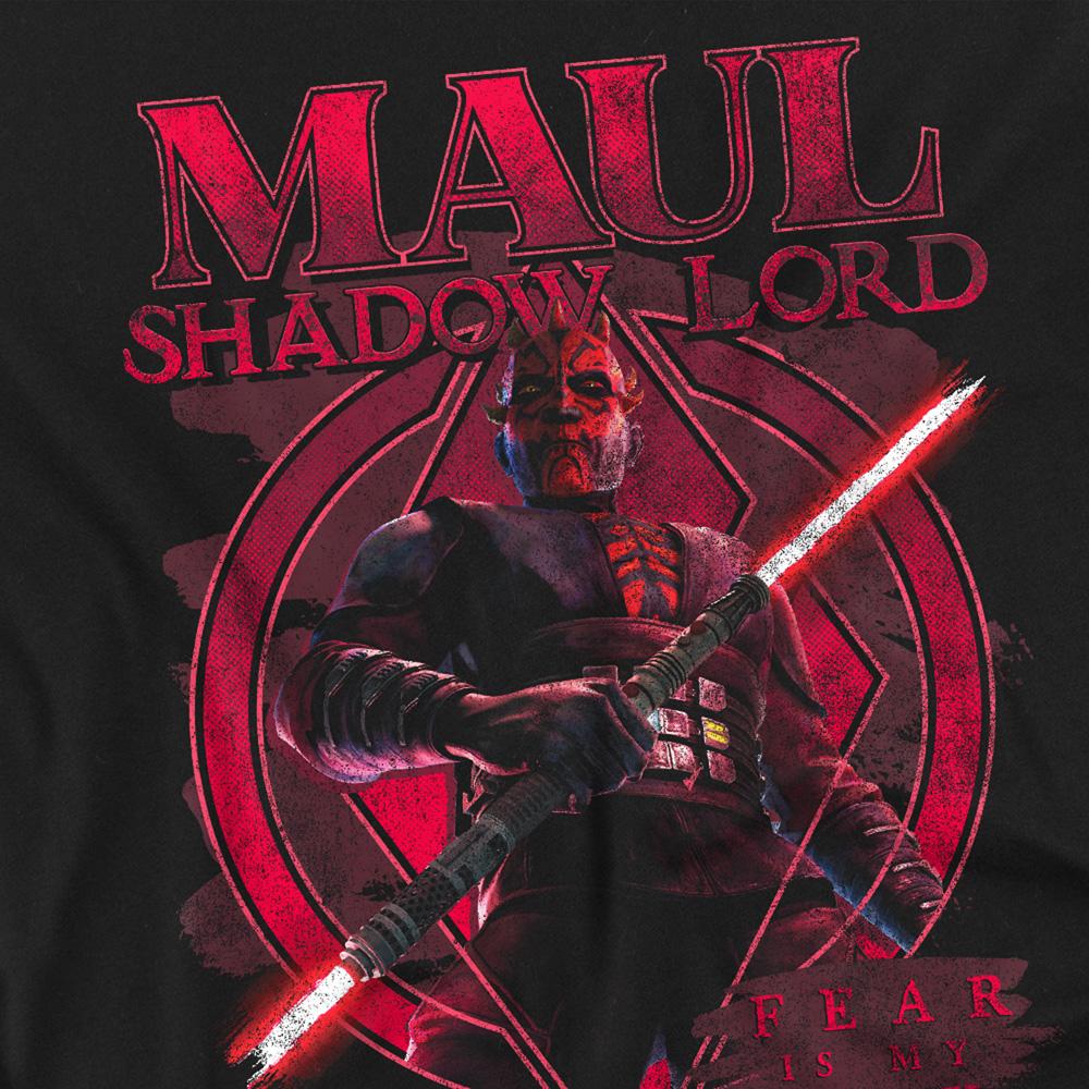 Black - Side - Star Wars: Maul-Shadow Lord Unisex Adult Lord Fear Is My Ally Long-Sleeved T-Shirt