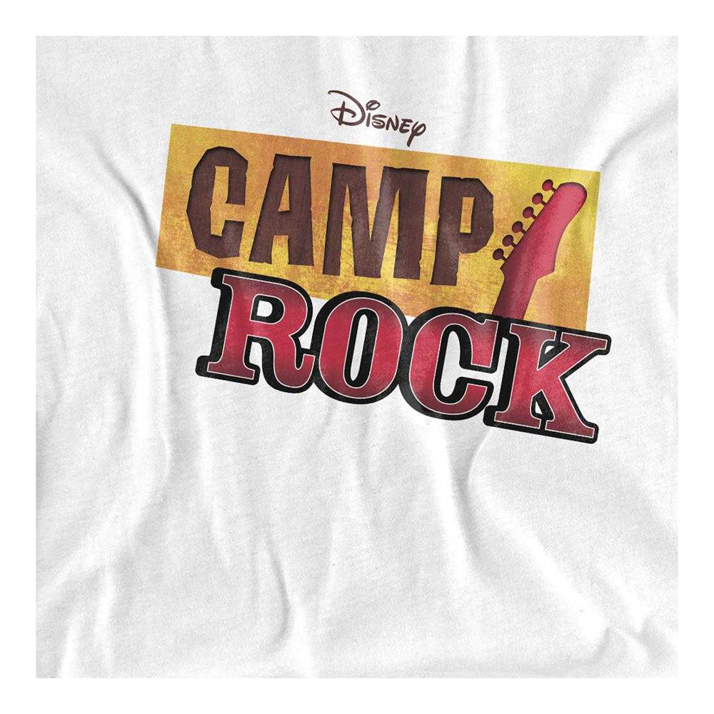 White - Side - Camp Rock Unisex Adult Classic Logo Long-Sleeved T-Shirt