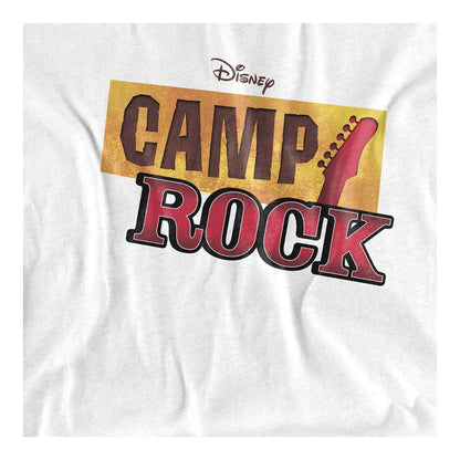 White - Side - Camp Rock Unisex Adult Classic Logo Long-Sleeved T-Shirt