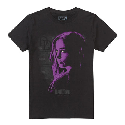 Black - Front - Daredevil Unisex Adult Jessica Jones Paint T-Shirt