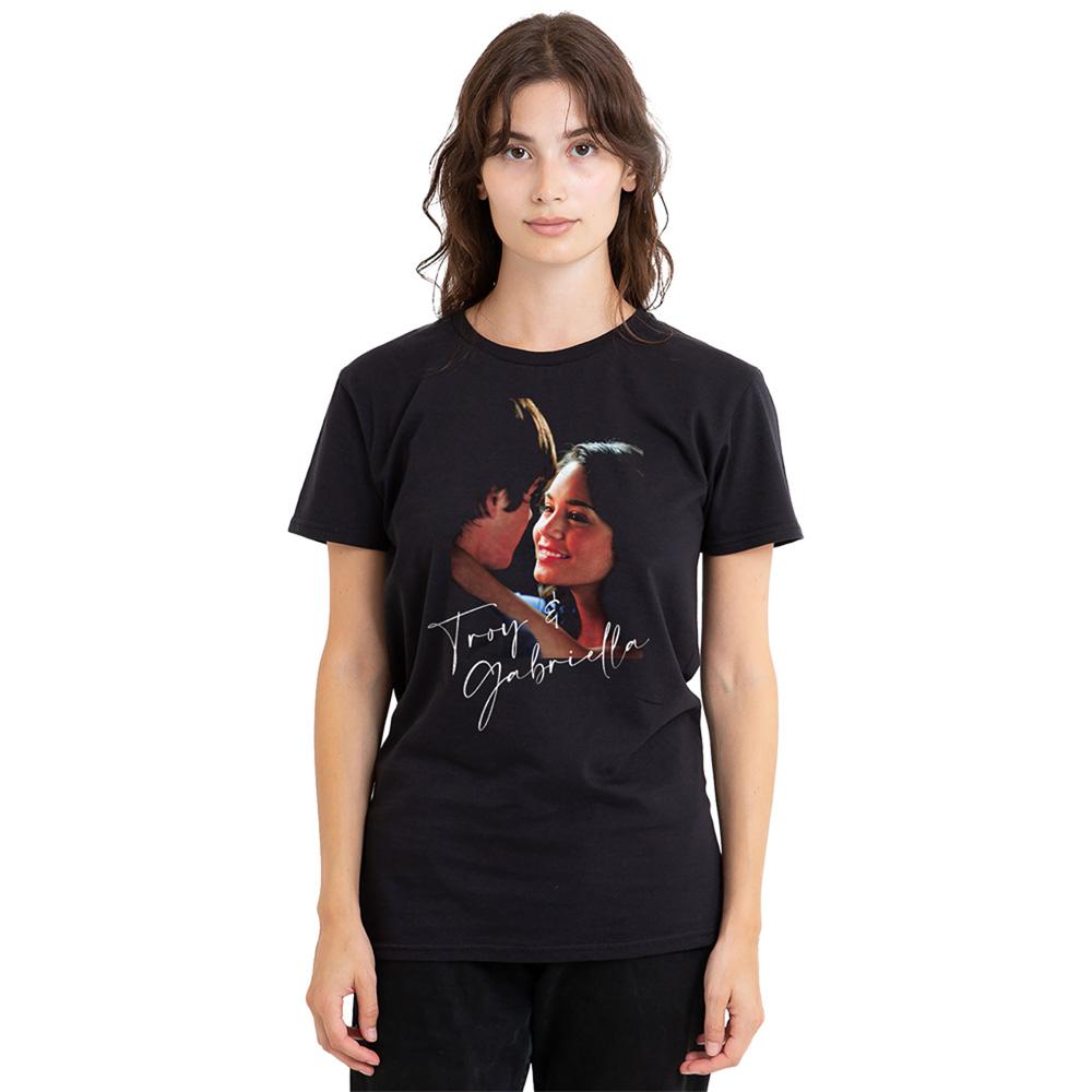 Black - Back - High School Musical Womens-Ladies Love Love T-Shirt