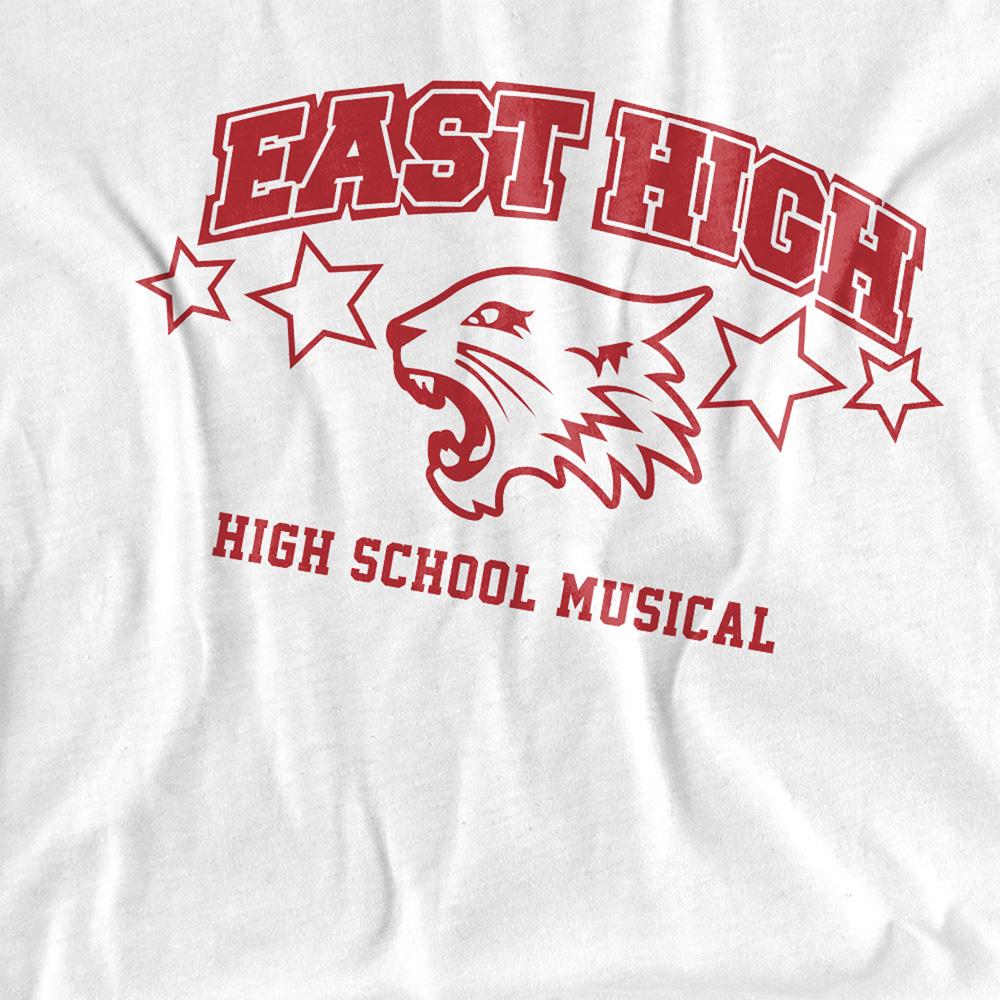 White - Side - High School Musical Womens-Ladies East High T-Shirt