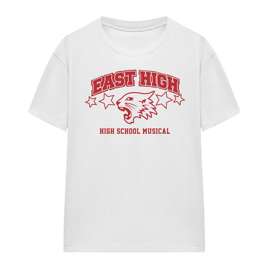 White - Front - High School Musical Womens-Ladies East High T-Shirt