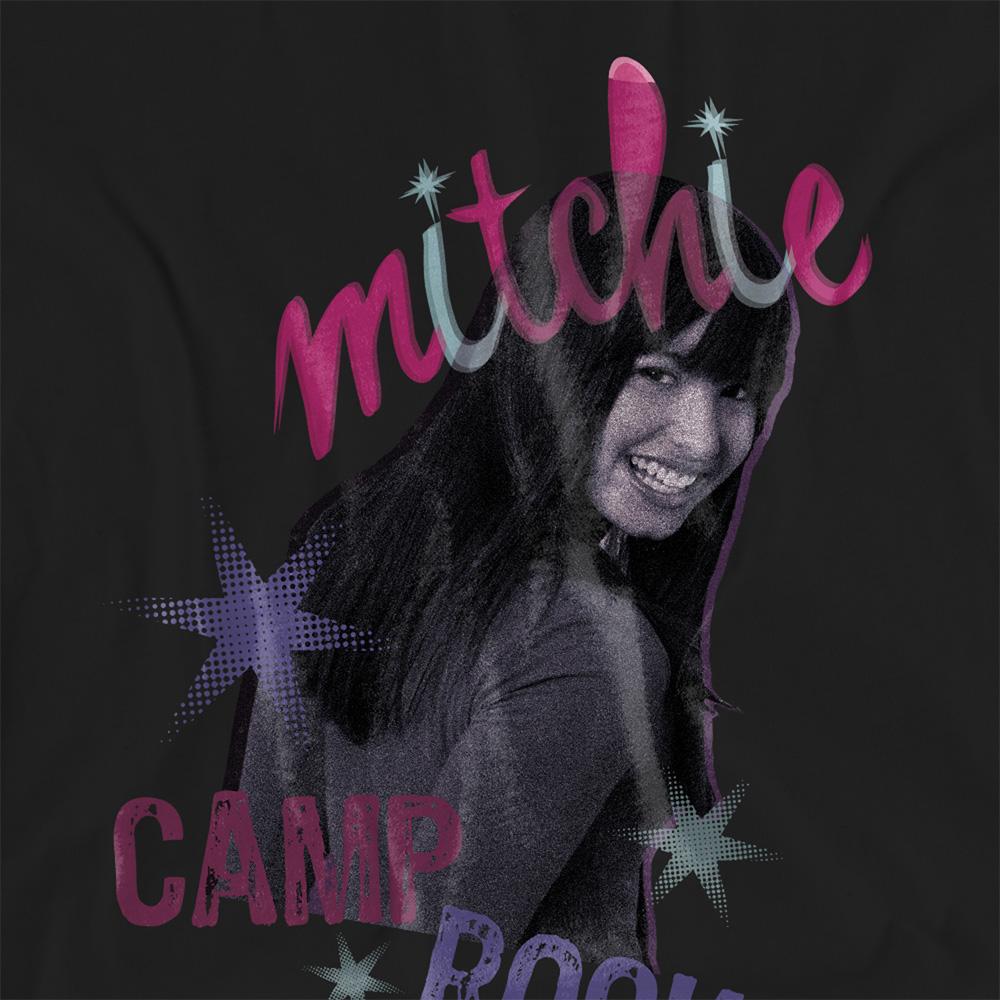 Black - Side - Camp Rock Womens-Ladies Mitchie Airbrush T-Shirt