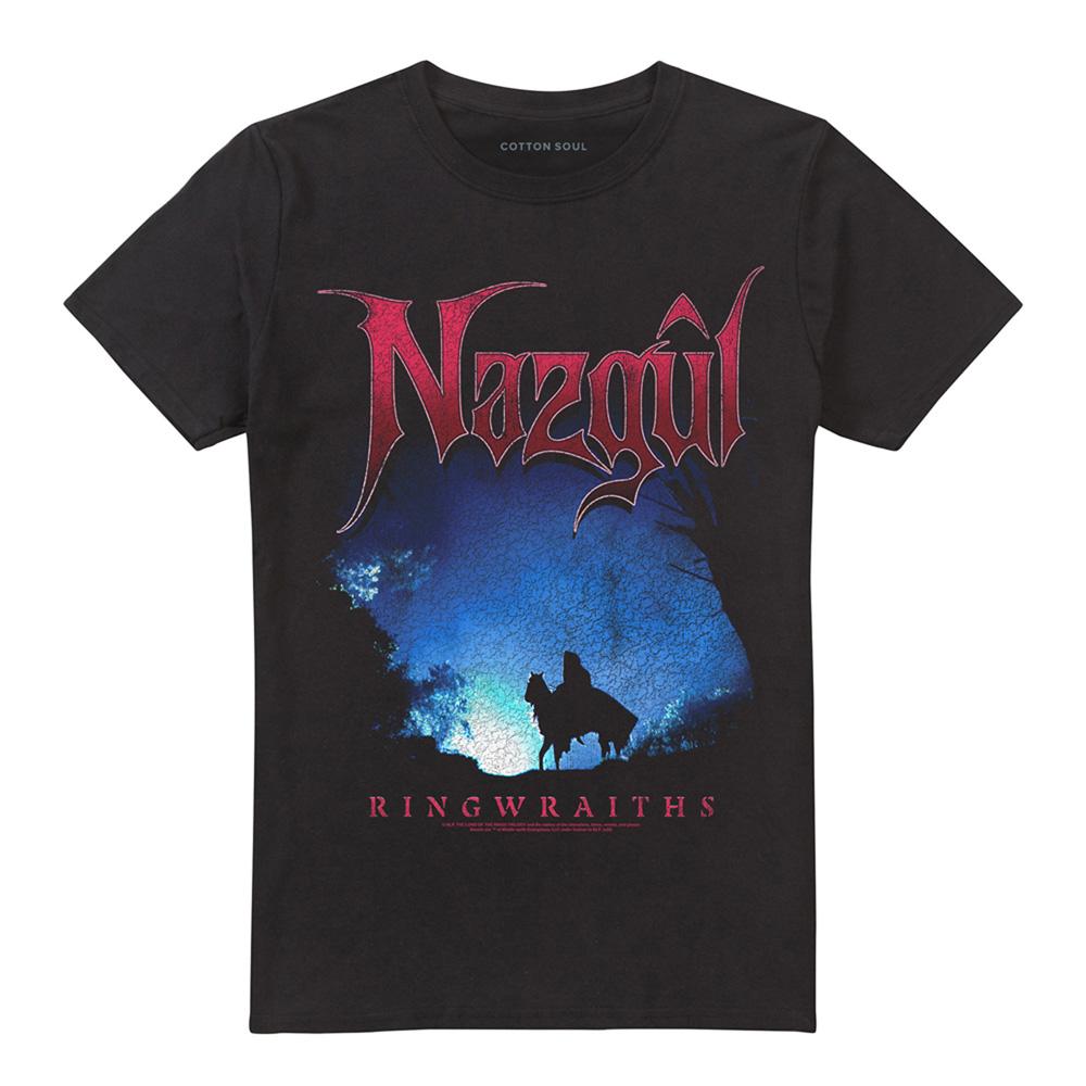 Black - Front - Lord Of The Rings Unisex Adult The Nazgul Ringwraiths Silhouette T-Shirt