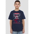 Navy - Lifestyle - Spider-Man Childrens-Kids Snowflake Christmas Sweater T-Shirt