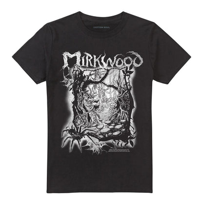 Black - Front - The Hobbit Unisex Adult Mirkwood T-Shirt