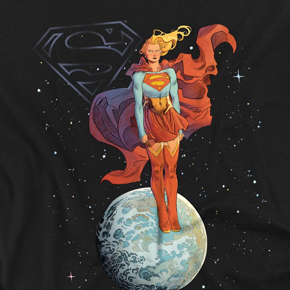 Black - Pack Shot - Supergirl Unisex Adult Galactic Woman Of Tomorrow T-Shirt
