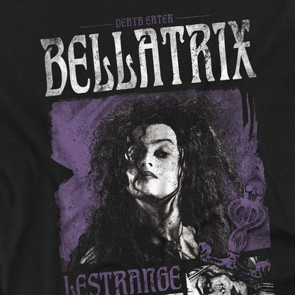 Black - Pack Shot - Harry Potter Unisex Adult Bellatrix Lestrange Photo Print T-Shirt