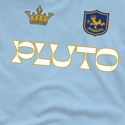 Light Blue - Pack Shot - Disney Unisex Adult Pluto Football T-Shirt