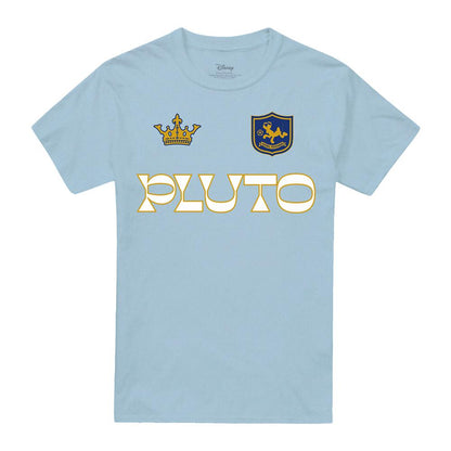 Light Blue - Front - Disney Unisex Adult Pluto Football T-Shirt