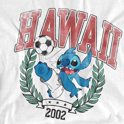 White - Pack Shot - Lilo & Stitch Unisex Adult Hawaii Ball T-Shirt