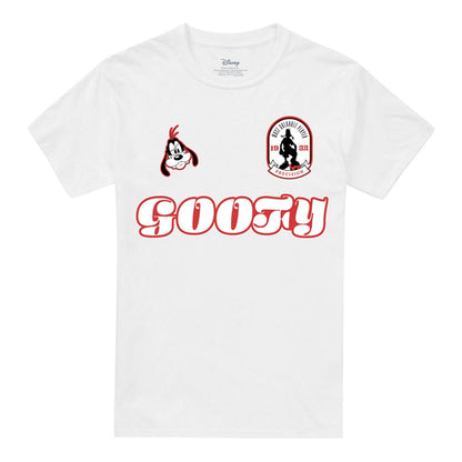 White - Front - Disney Unisex Adult Goofy Football T-Shirt